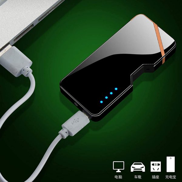 Dual arc Electric Lighter USB Rechargeable with Battery Indicator arc Lighter Rechargeable